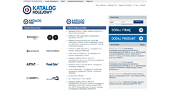 Desktop Screenshot of katalogkolejowy.pl
